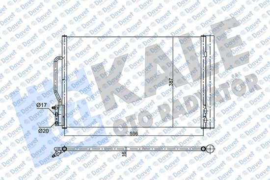 KALE 358710 Klima Radyatoru [Brazing] [596x387x16] Opel Insignia B 1.5 1.6 2.0cdti 16>